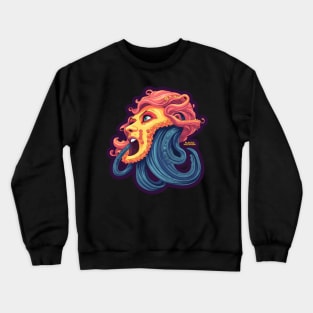 Plastic Macaroni Boho Trippy Hippy Kraken Crewneck Sweatshirt